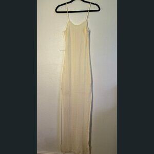 Minimalist Cream Knit Maxi Dress - Brand new!